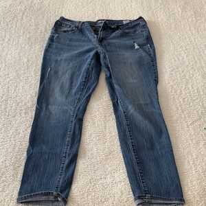 Old Navy Women's Straight Leg Jeans - Medium Blue